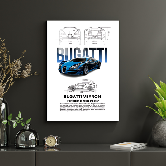 Bugatti - Metal Poster 1190