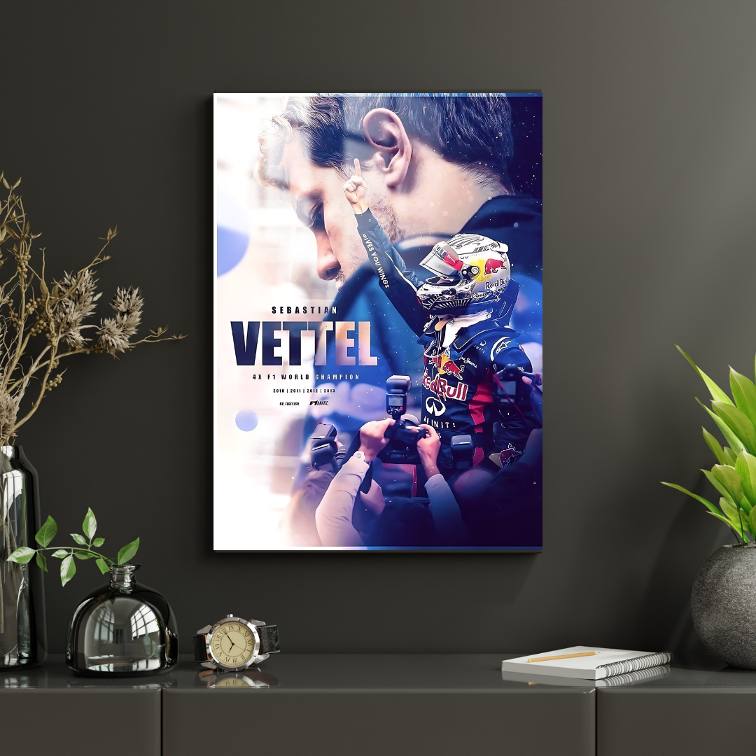 Sebastian Vettel - Metal Poster 1194