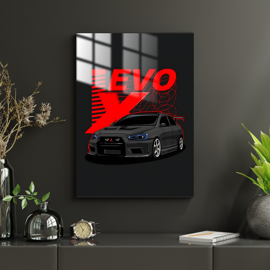 Mitsubishi Evo - Metal Poster