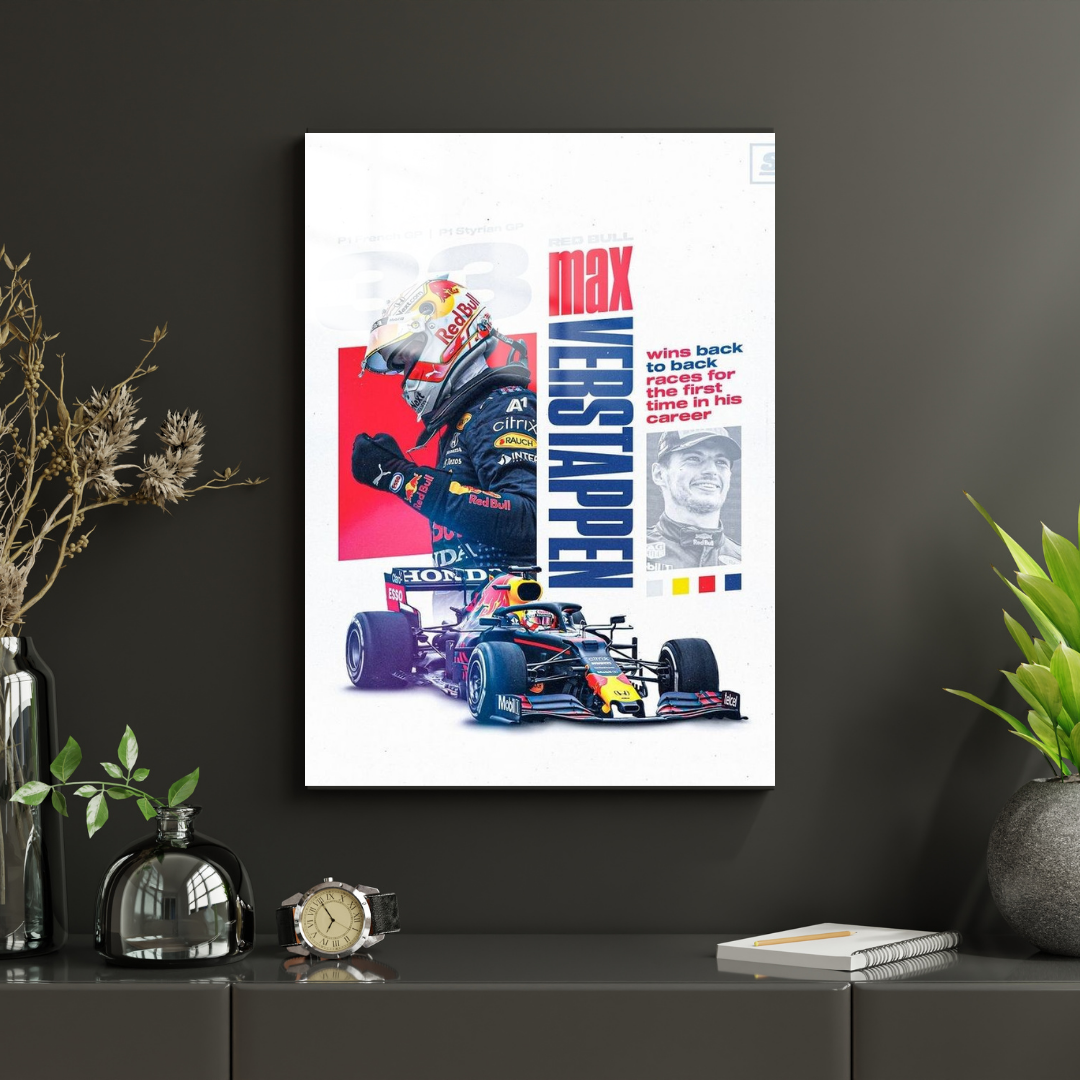 Max Verstappen - Metal Poster 1102