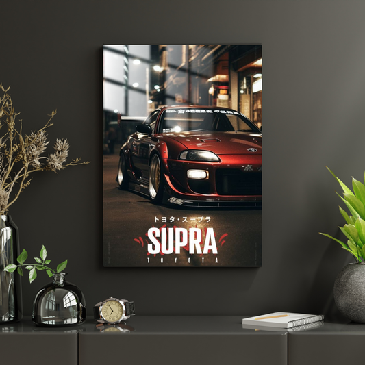 Toyota Supra - Metal Poster 1100