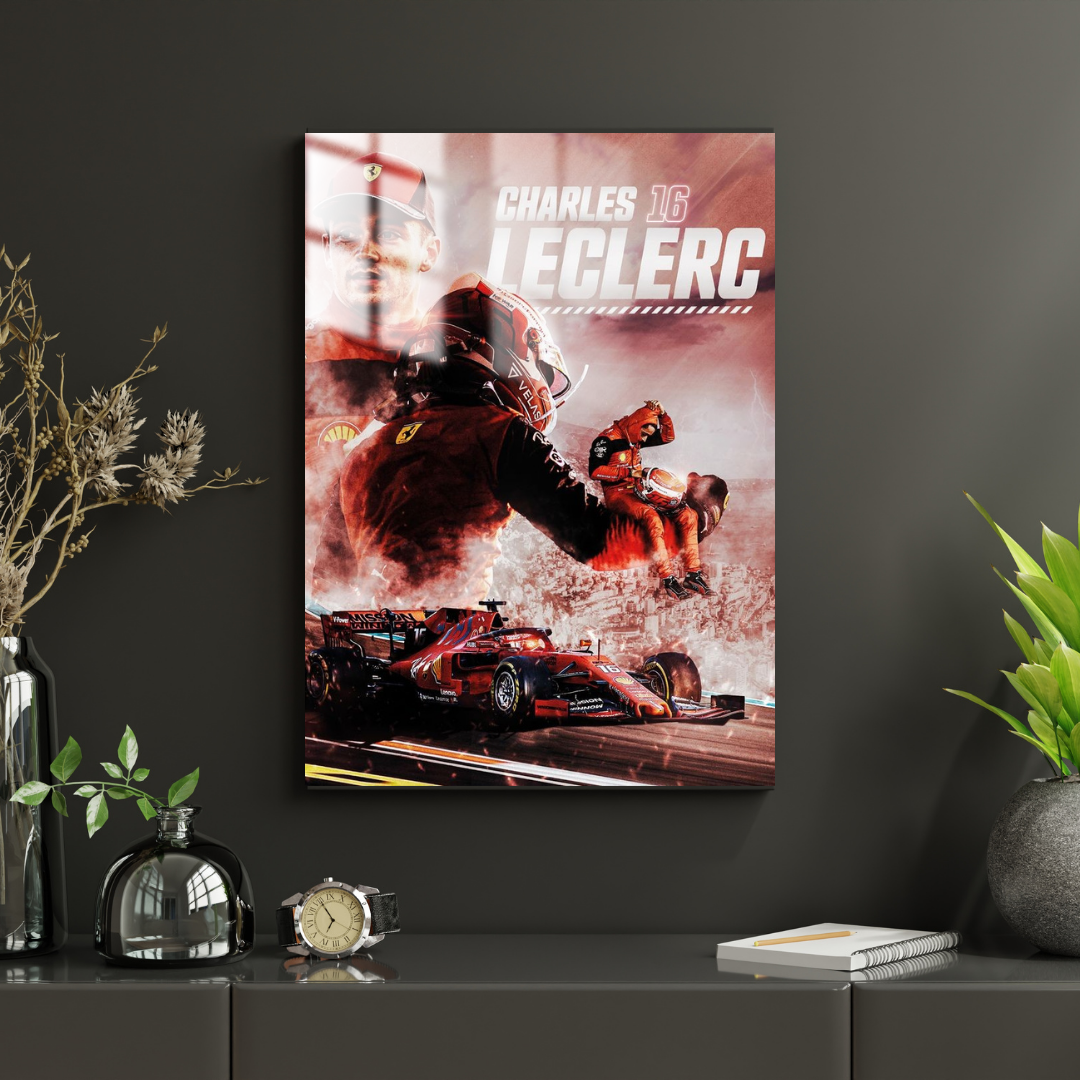 Charles Leclerc b- Metal Poster 1016