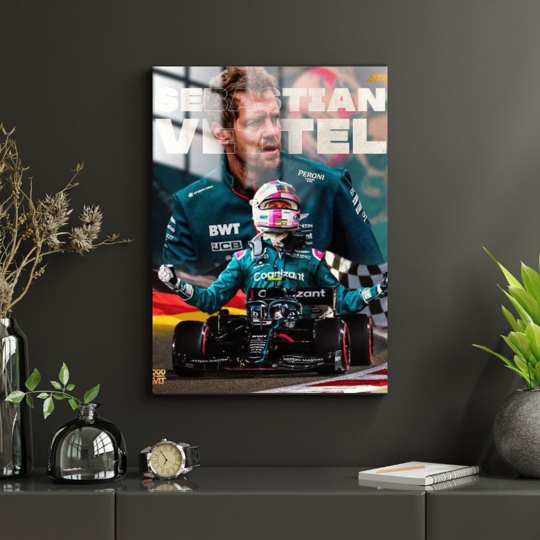 Sebastian Vettel - Metal Poster 1007