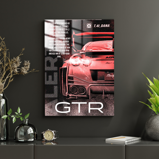 Nissan GTR - Metal Poster 1138