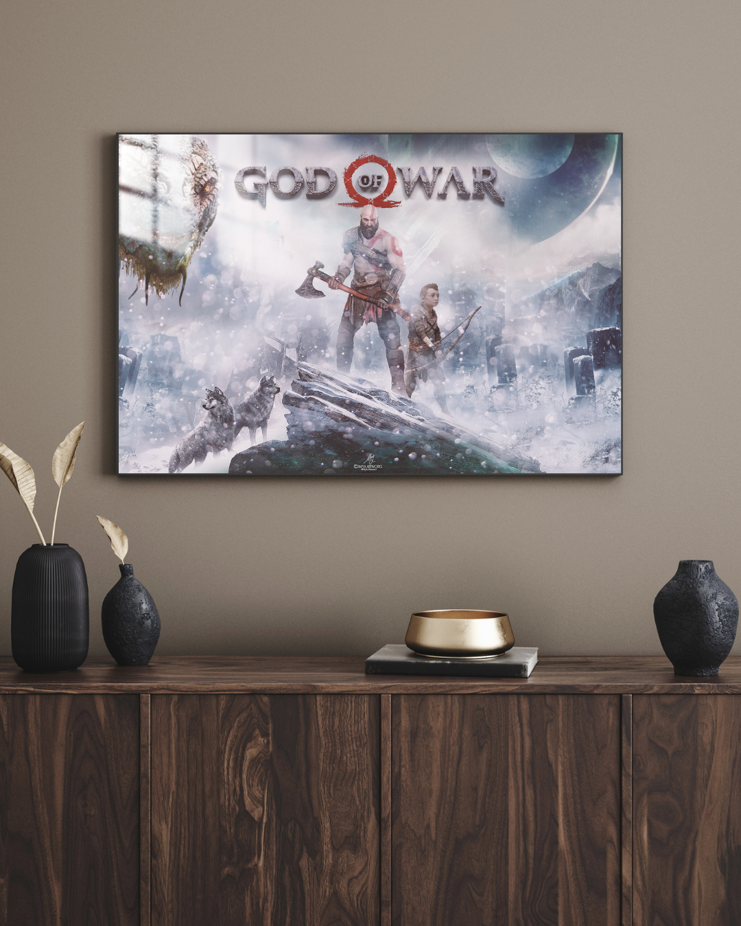 God Of War - Metal Poster  1