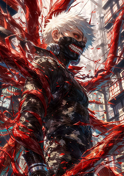 Tokyo Ghoul Ken Kaneki - 3'lü Metal Poster 24