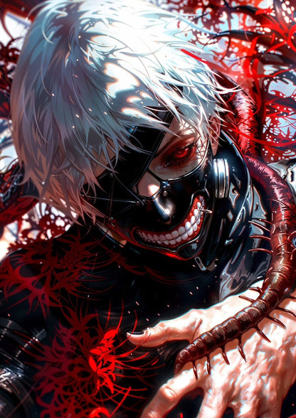 Tokyo Ghoul Ken Kaneki - 3'lü Metal Poster 24