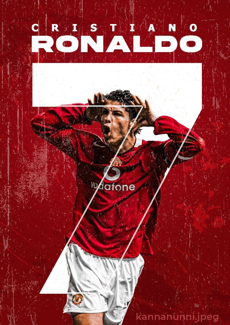 Cristiano Ronaldo - 3'lü Metal Poster 5