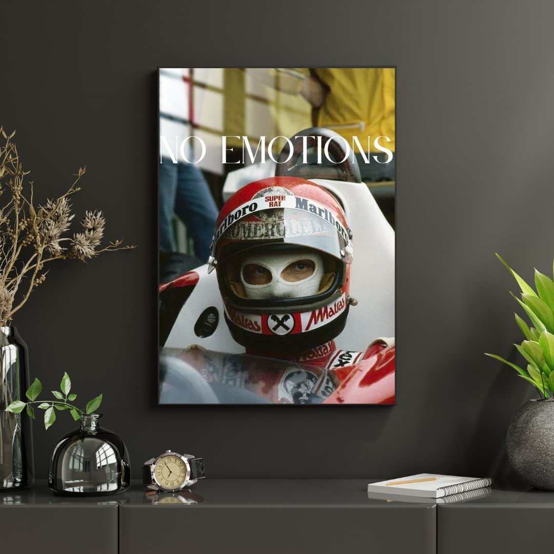 Niki Lauda - Metal Poster 1440