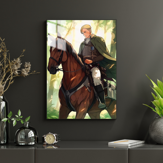 Attack On Titan Erwin Smith - Metal Poster 377