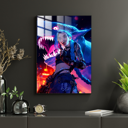 League Of Legends Jinx - Metal Poster 381