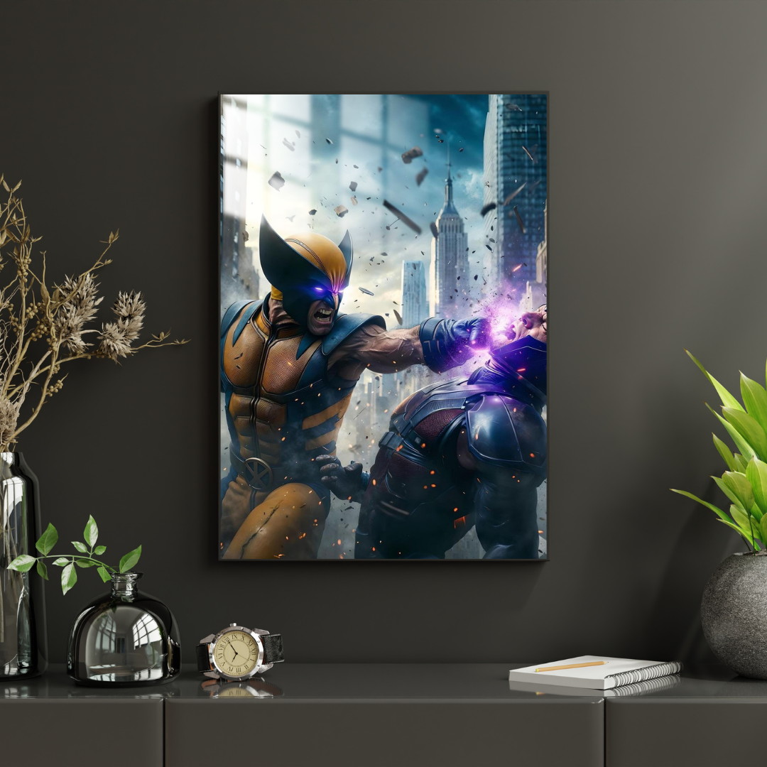 Wolverine vs Magneto - Metal Poster 393