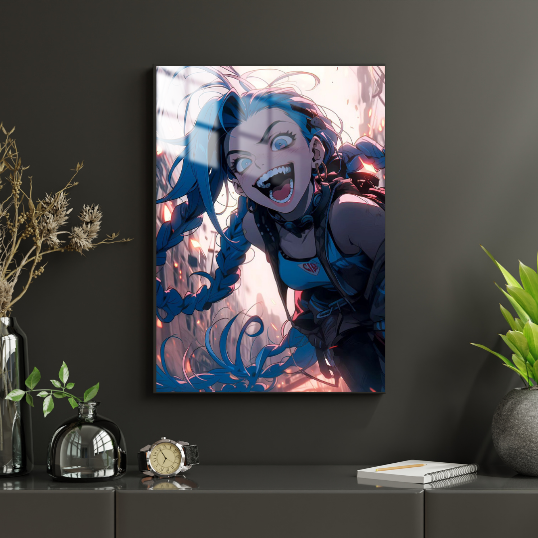 League Of Legends Jinx - Metal Poster 351