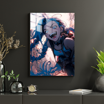 League Of Legends Jinx - Metal Poster 351