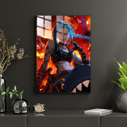 League Of Legends Jinx - Metal Poster 366