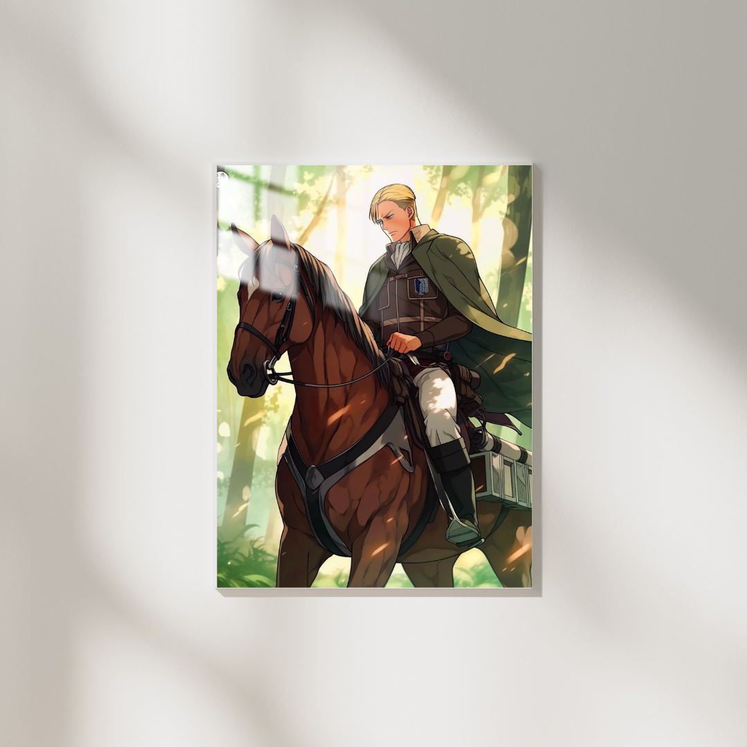 Attack On Titan Erwin Smith - Metal Poster 377