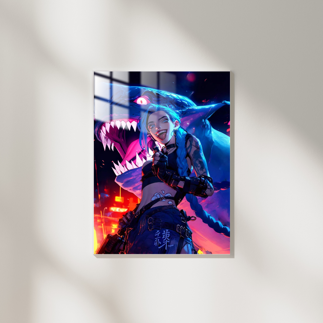 League Of Legends Jinx - Metal Poster 381