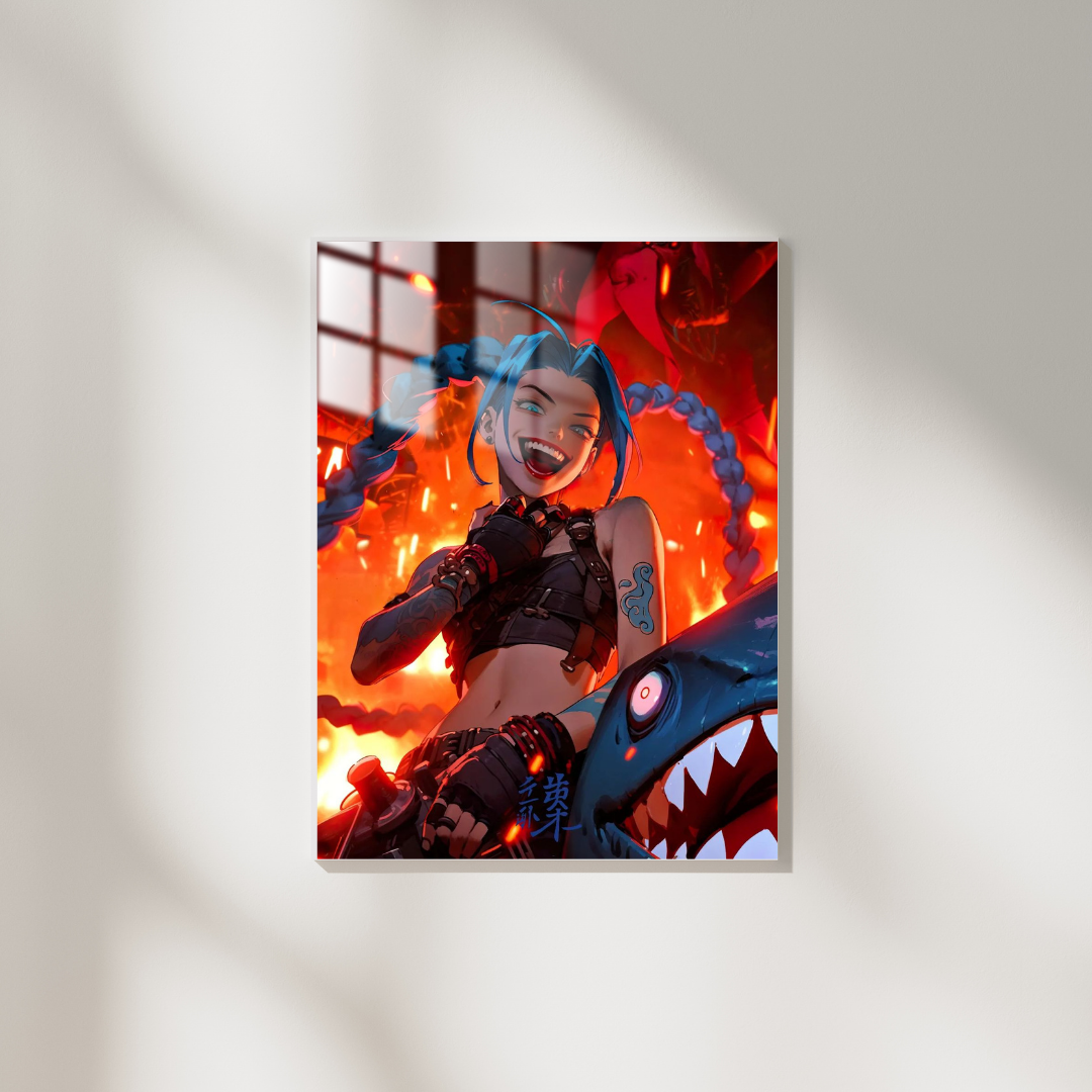 League Of Legends Jinx - Metal Poster 382