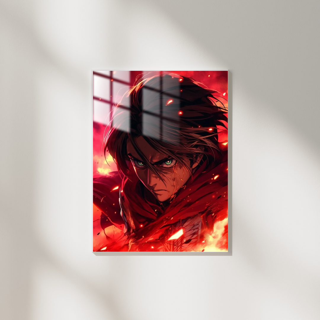 Attack on Titan Eren Yeager - Metal Poster 474