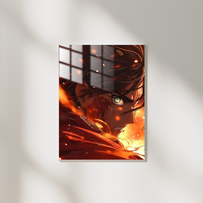 Attack on Titan Eren Yeager - Metal Poster 473