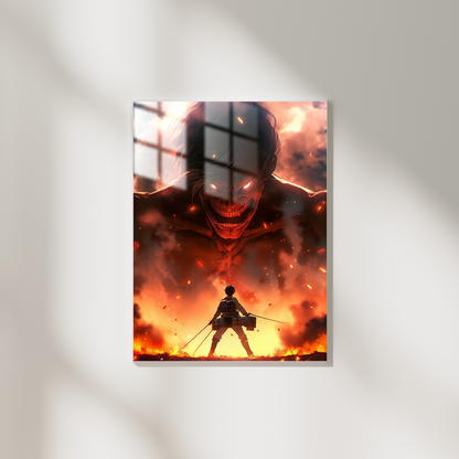 Attack on Titan Eren Yeager - Metal Poster 475