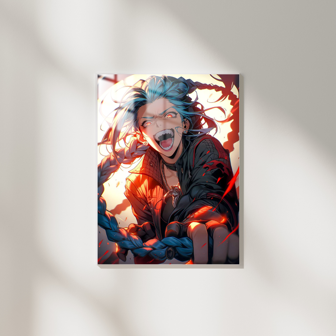 League Of Legends Jinx - Metal Poster 352