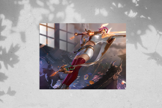 League Of Legends Fiora - Metal Poster 265