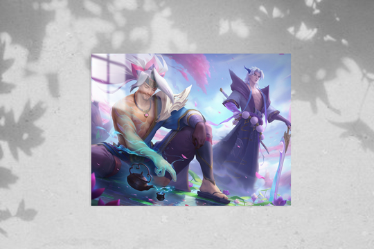 League Of Legends Yone v Yasuo - Metal Poster 230