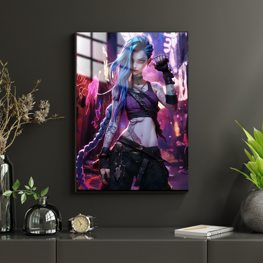 League Of Legends Jinx - Metal Poster 632