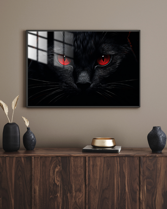 Realistik Kedi - Metal Poster 528