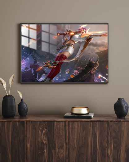 League Of Legends Fiora - Metal Poster 265