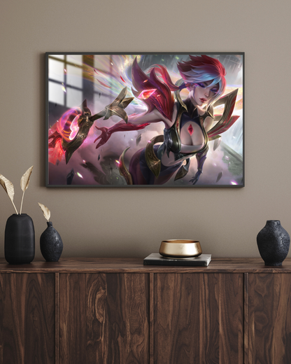 League of Legends Riven - Metal Poster 482