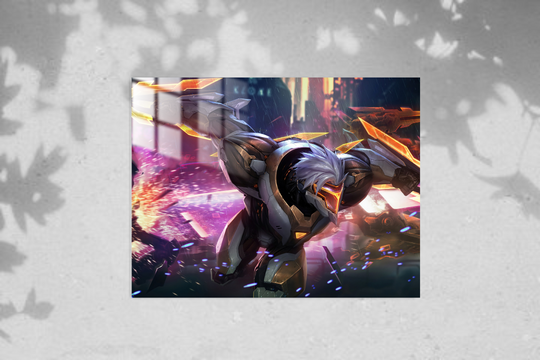 League of Legends Zed - Metal Poster 333